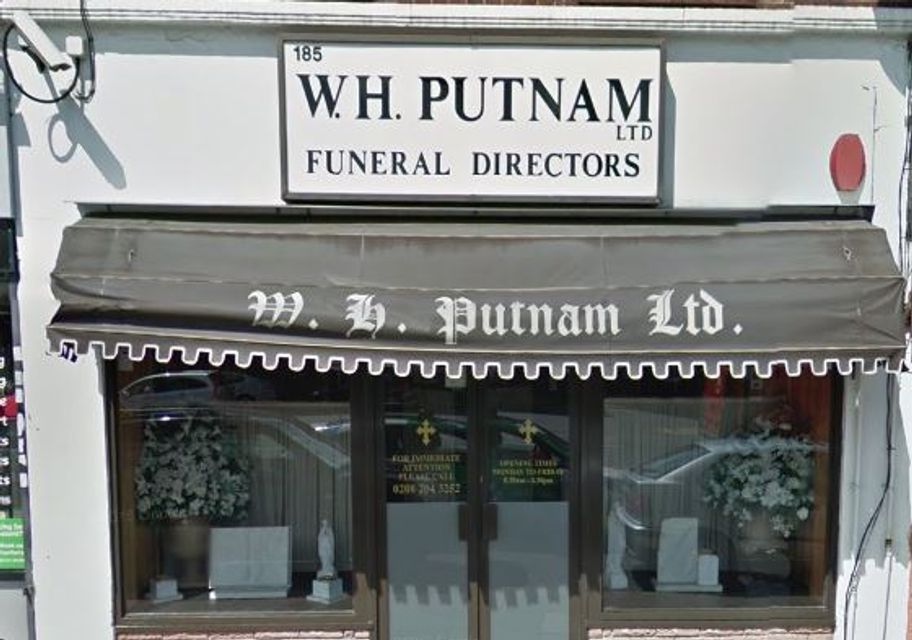 W H Putnam Funeral Directors, Harrow