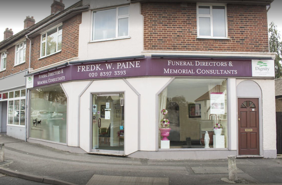 Frederick W Paine Funeral Directors, Chessington