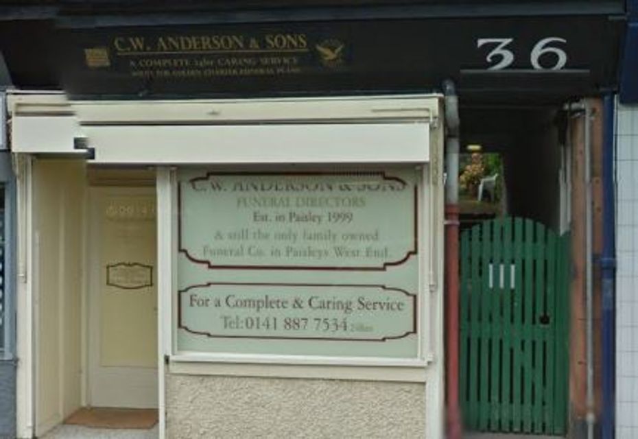 C W Anderson & Sons, Paisley
