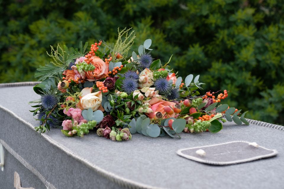 Woollen coffin