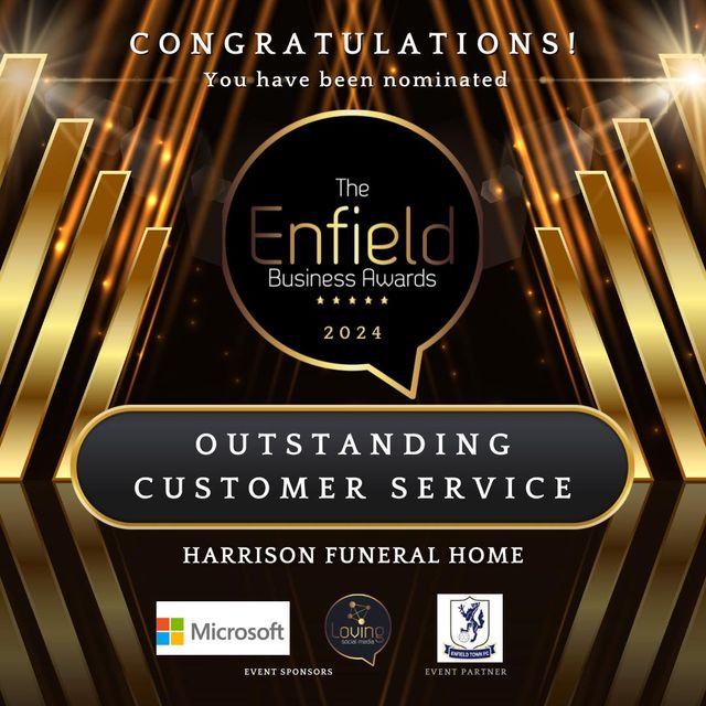 Enfield Business Awards Nominee Outstanding Customer Service
