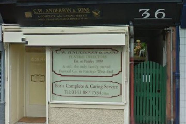 C W Anderson & Sons, Paisley