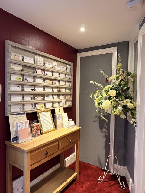 Our Floral Card Display
