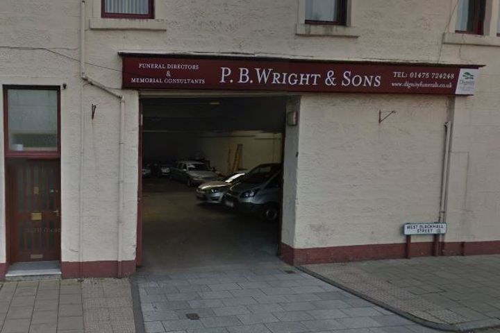 P B Wright & Sons Funeral Directors, Greenock