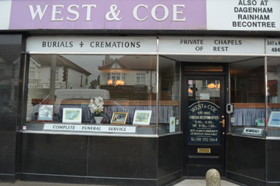 West & Coe Funeral Directors, Hornchurch