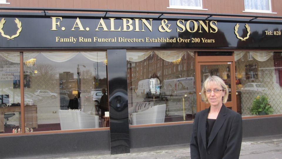 F.A. Albin Walworth, funeral director in London