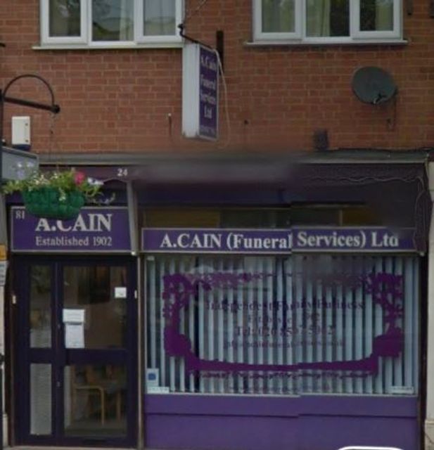 A Cain Funeral Services, Hanwell