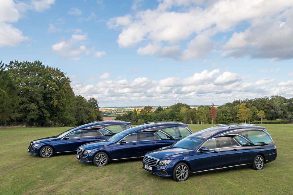 Our blue fleet of hearses