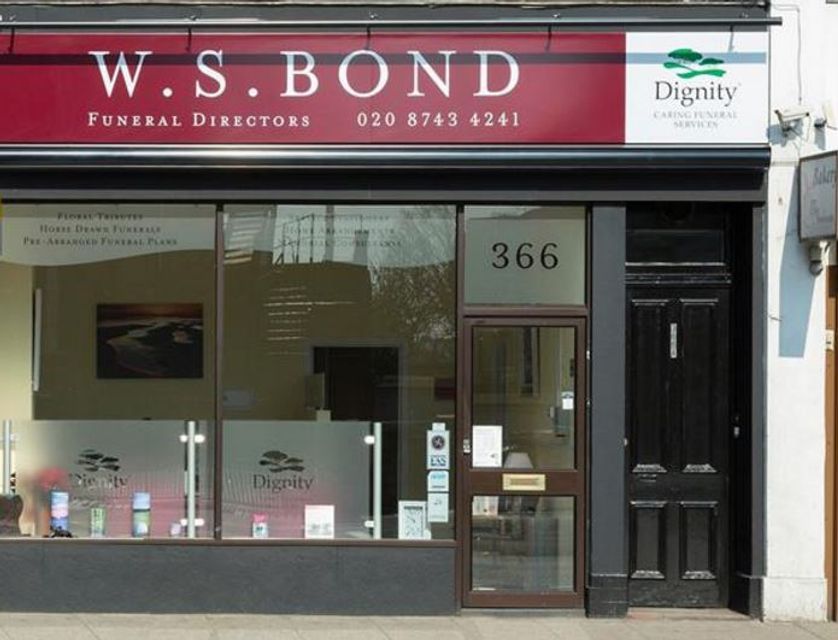 W S Bond Funeral Directors, Shepherds Bush