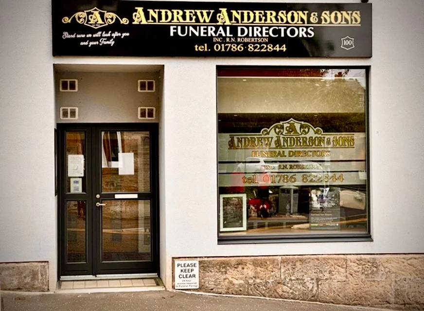 Andrew Anderson & Sons Funeral Directors, Dunblane, Incorporating R.N Robertson, funeral director in Stirling