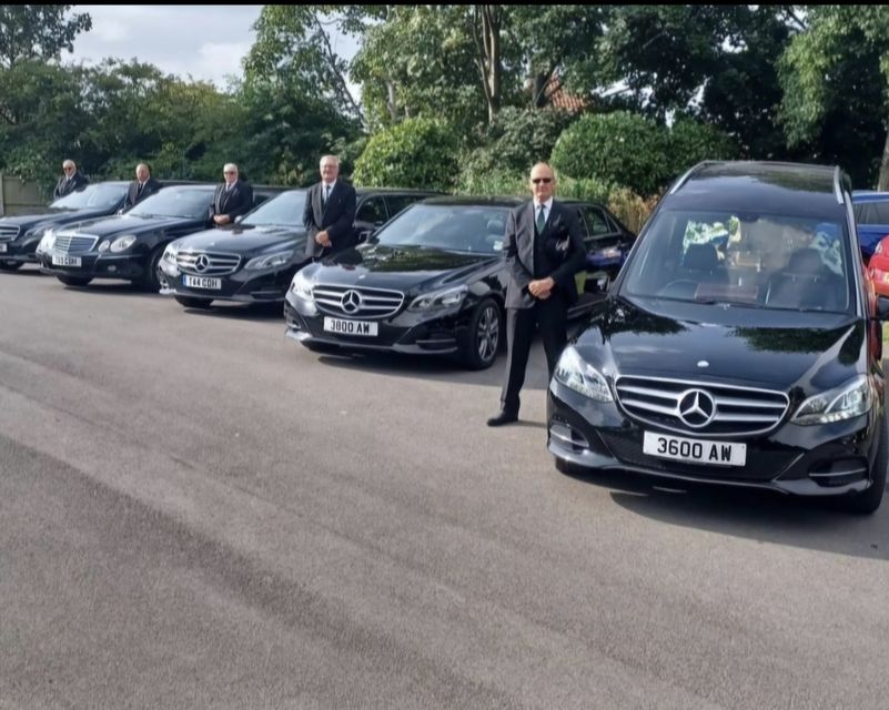 Elegant Mercedes fleet providing dignified transport for every final journey.