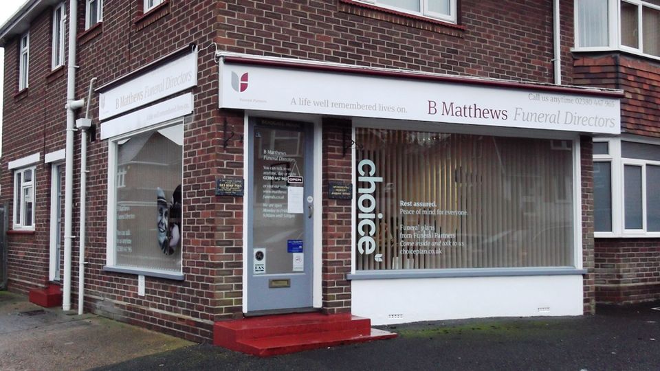 B Matthews Funeral Directors, Woolston