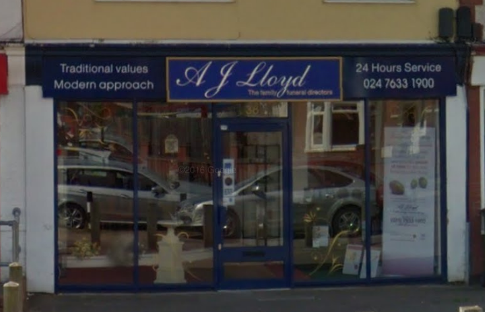 A J Lloyd Funeral Directors, Keresley