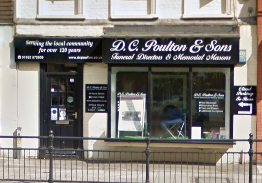 D C Poulton & Sons Funeral Directors, Epping