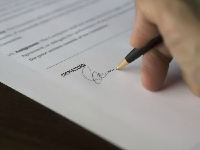 Signing a lasting power of attorney document