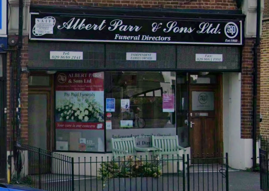 Albert Parr & Sons, funeral director in London