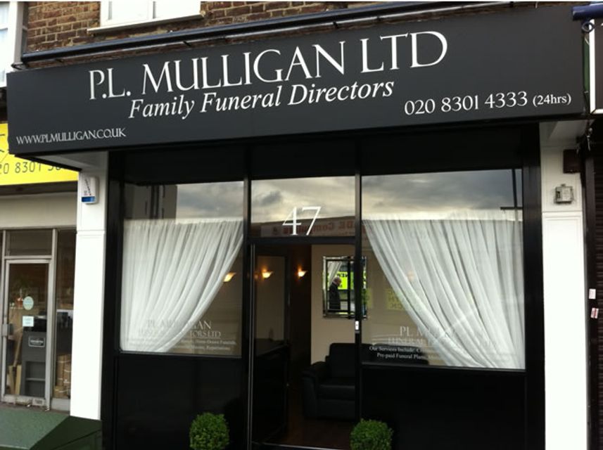 P L Mulligan Funeral Directors, Eltham, funeral director in London