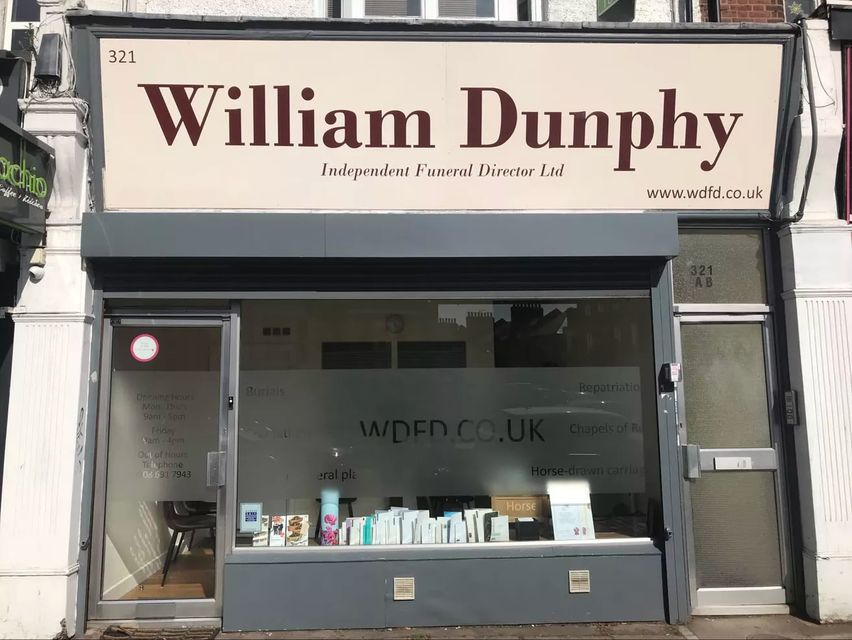 William Dunphy Funeral Director, Brockley