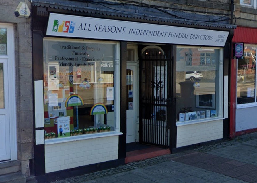 All Seasons Independent Funeral Directors, Prudhoe
