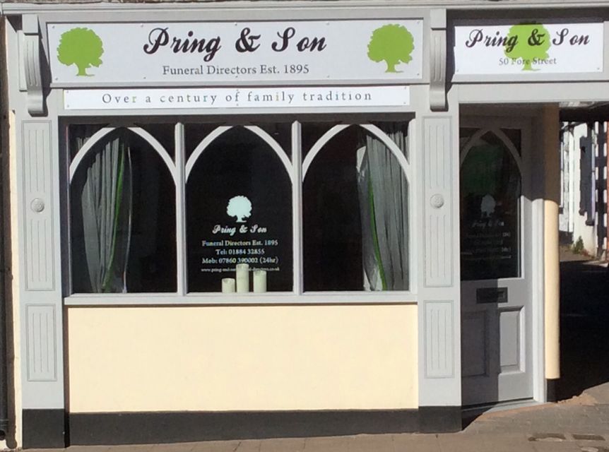 Pring & Son Funeral Directors, Cullompton