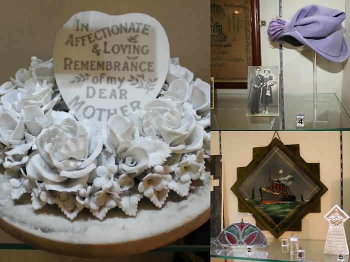 A montage of artefacts featured in The Abbey House Museum's Remembrance exhibition