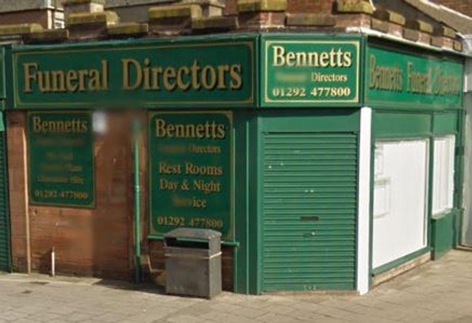Bennett's Funeral Directors, Prestwick