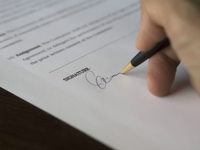 Signing a will