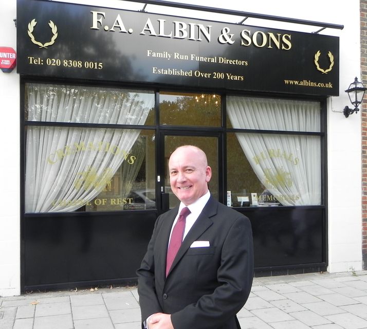 F.A. Albin Sidcup, funeral director in London