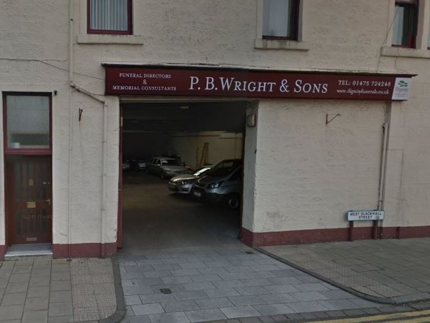 P B Wright & Sons Funeral Directors, Greenock