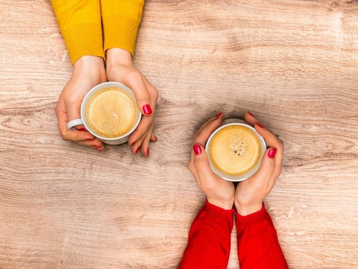 friends having coffee
