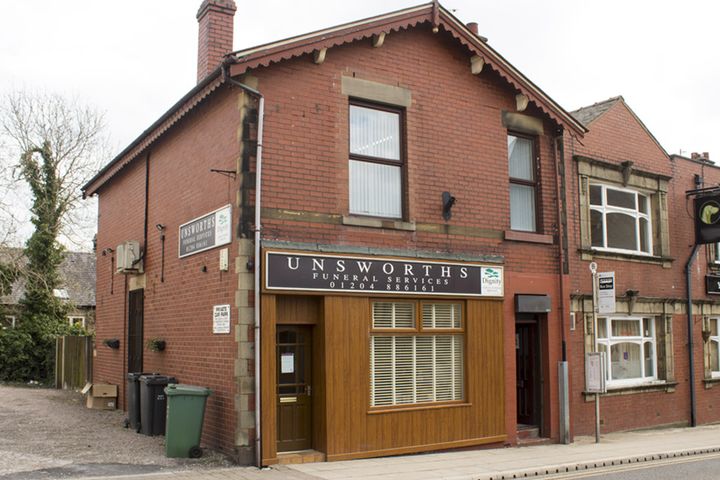 Unsworths Funeral Directors, Bury Market St