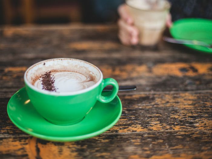 Cup of coffee at a death cafe