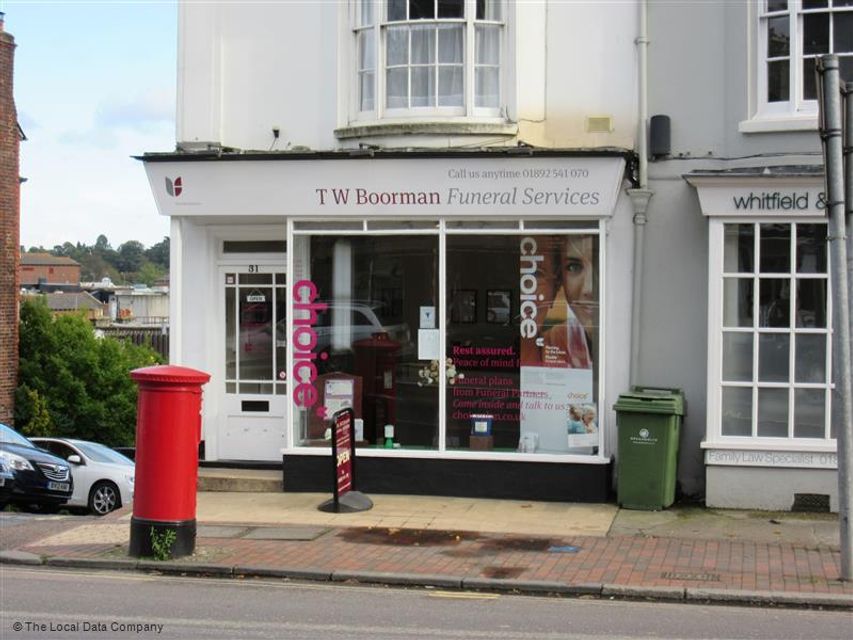 T W Boorman Funeral Services, Tunbridge Wells