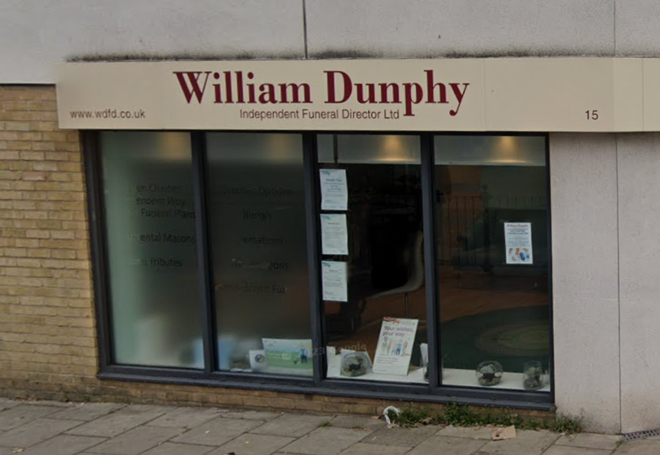 William Dunphy Funeral Director, Dulwich