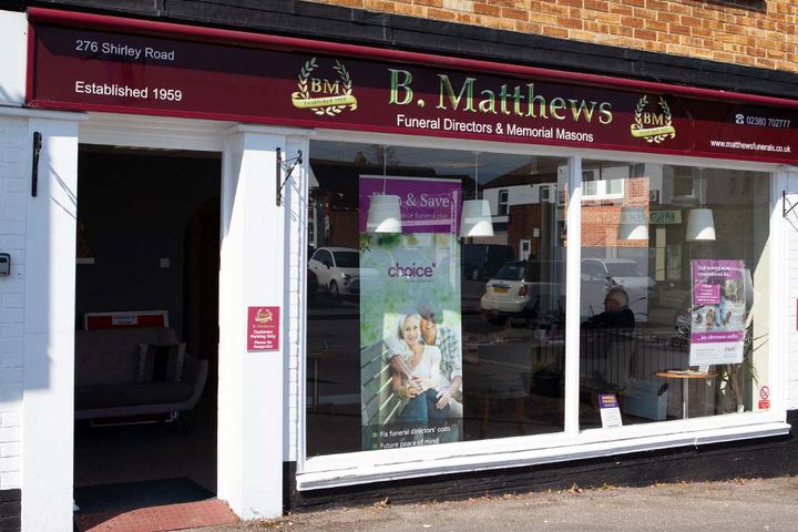 B Matthews Funeral Directors, Shirley