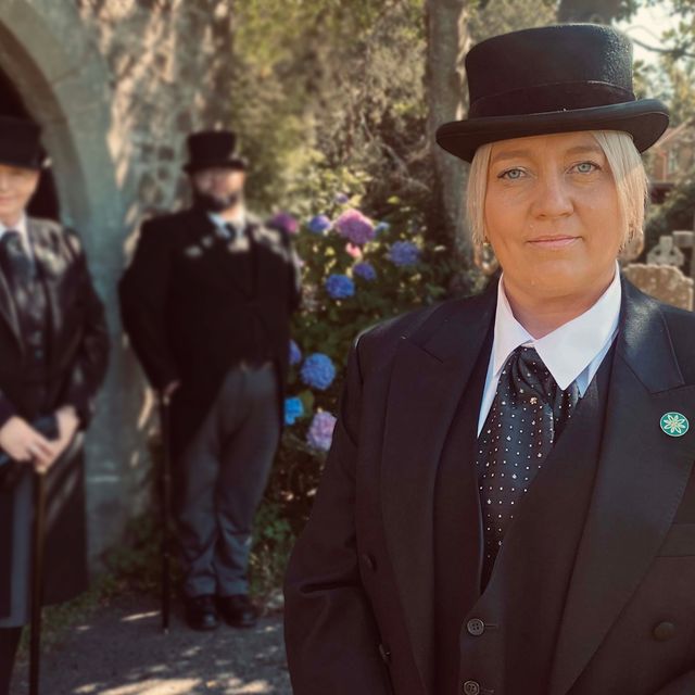 St Isan Funeral Directors: Alison Young, Angela Powell, Tom Webster. 