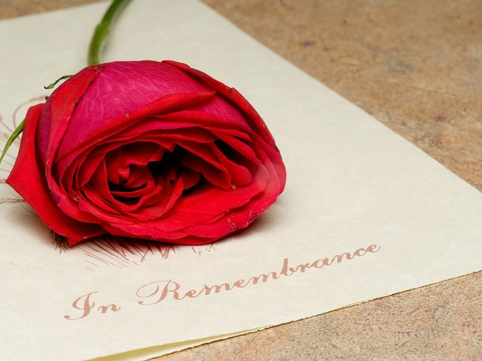 Remembrance card