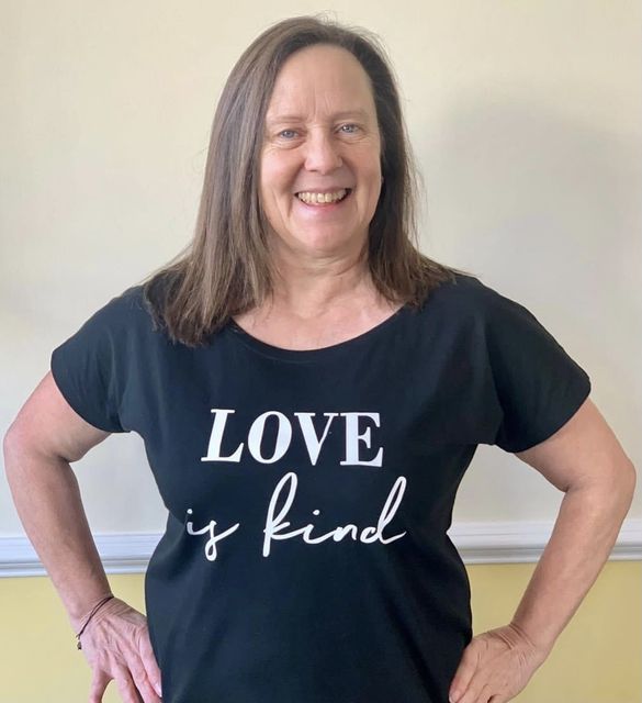 Liz Allman, supporting LYDS Love is Kind campaign