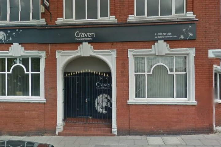 Craven's Funeral Service, Toxteth