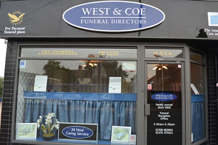 West & Coe Funeral Directors, Aveley
