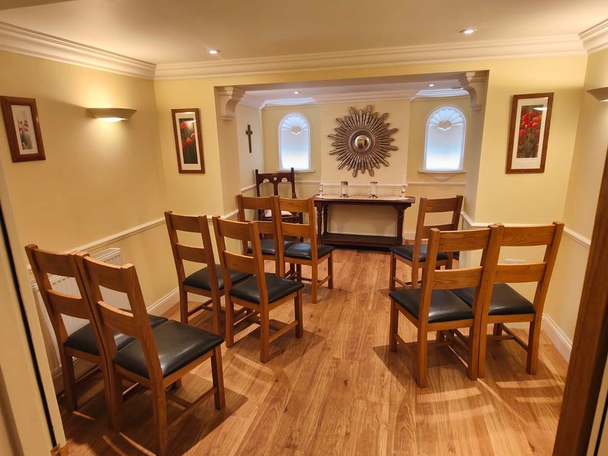 Chapel set for service 